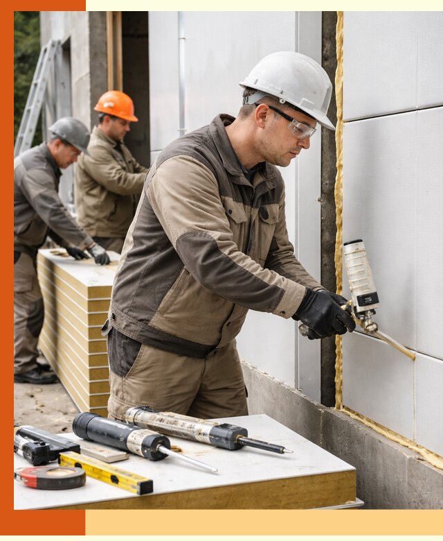 Утепление сэндвич-панелей пенополиуретаном в Старой Руссе