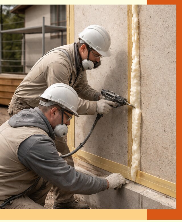 Утепление сип панелей ППУ в Старой Руссе от 4891 руб. под ключ | ТепломастерСрс