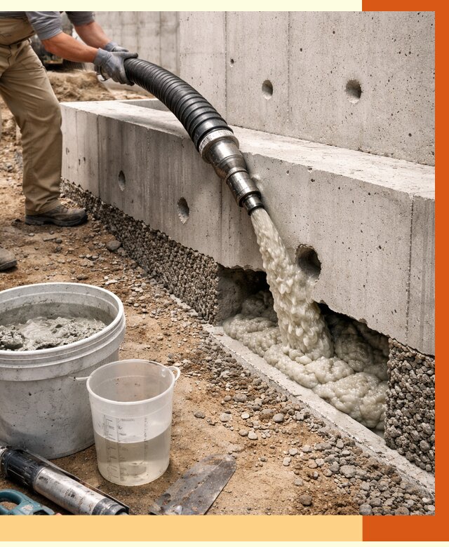 Заполнение полостей фундамента в Старой Руссе от 6929 руб. под ключ | ТепломастерСрс