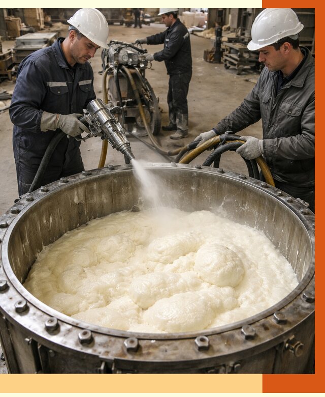 Заливка ППУ в емкости в Старой Руссе от 7388 руб. — утепление емкости под ключ | ТепломастерСрс