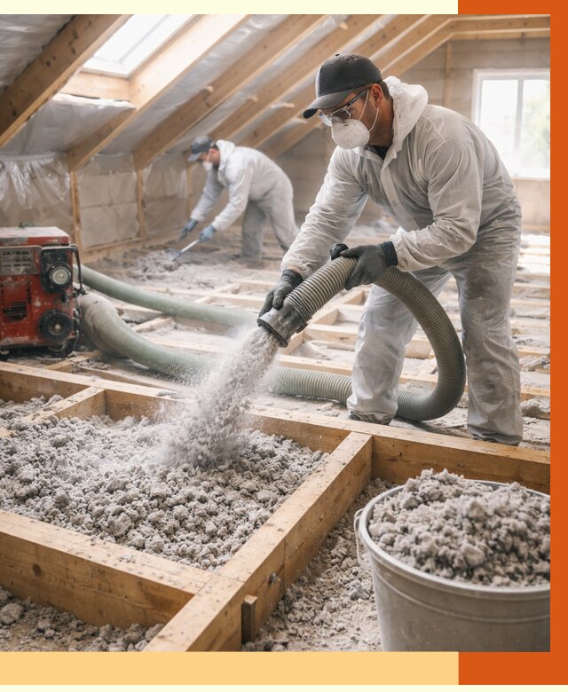 Утепление эковатой в Старой Руссе от 3006 руб./м2 — монтаж и задувка | ТепломастерСрс