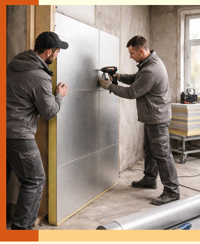 Утепление PIR панелями домов и зданий в Старой Руссе