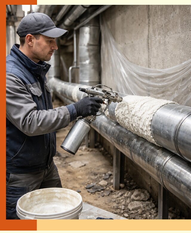 Утепление труб жидкой теплоизоляцией в Старой Руссе