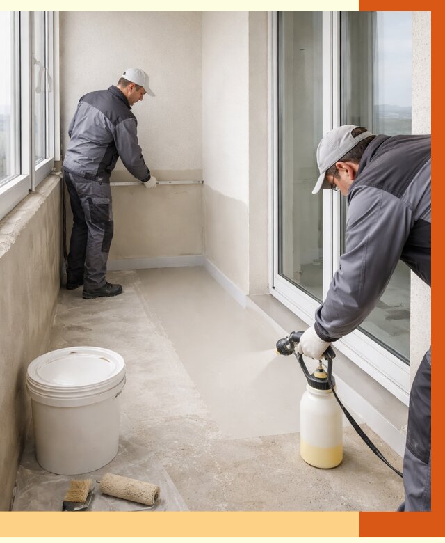 Утепление балкона жидкой теплоизоляцией в Старой Руссе от 5859 руб./м2 | ТепломастерСрс