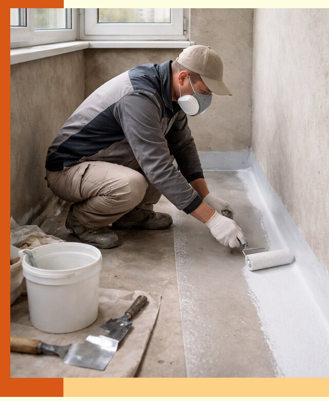 Утепление балкона жидкой теплоизоляцией в Старой Руссе