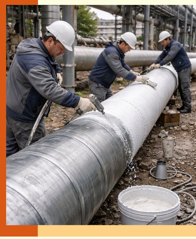 Утепление теплотрассы жидкой теплоизоляцией в Старой Руссе