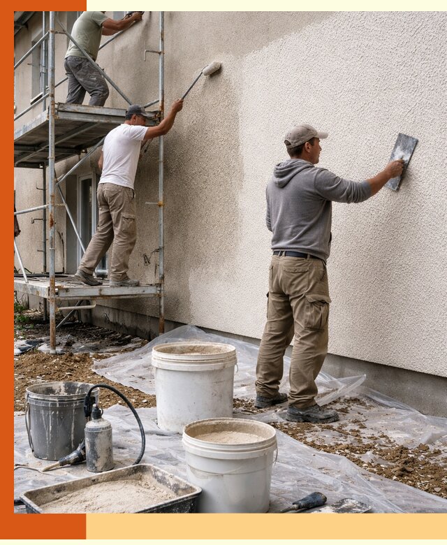 Утепление фасада жидкой пробкой в Старой Руссе