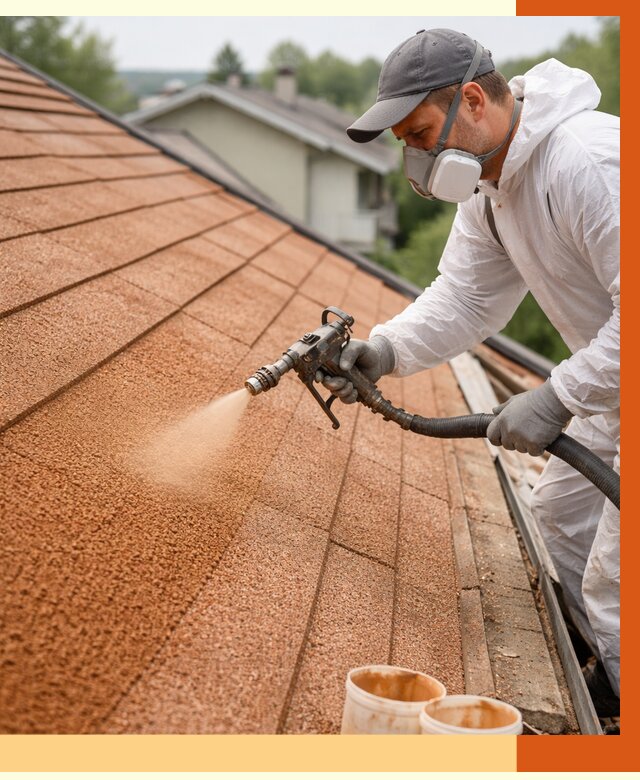 Утепление кровли жидкой пробкой в Старой Руссе от 2751 руб./м² под ключ | ТепломастерСрс