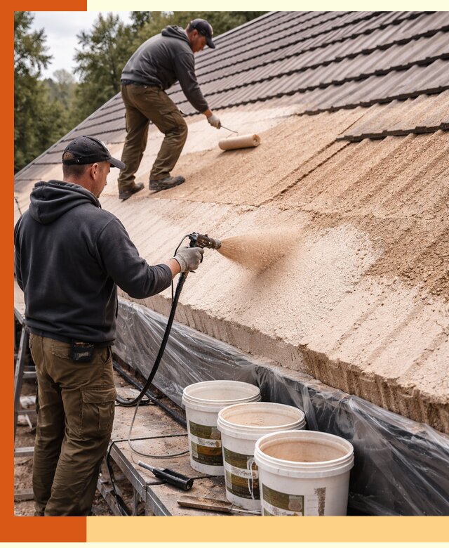 Утепление кровли жидкой пробкой в Старой Руссе для домов и зданий
