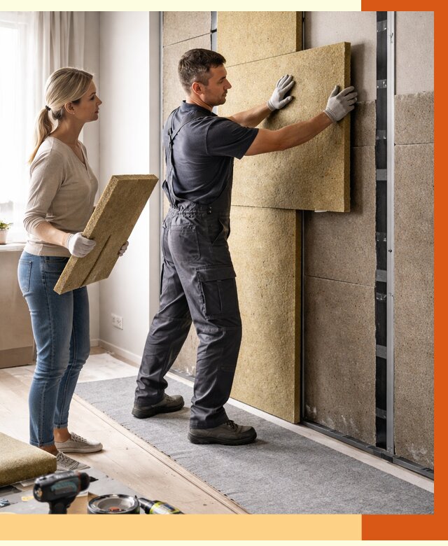 Профессиональная шумоизоляция квартиры в Старой Руссе от 7643 руб. за м2 | ТепломастерСрс