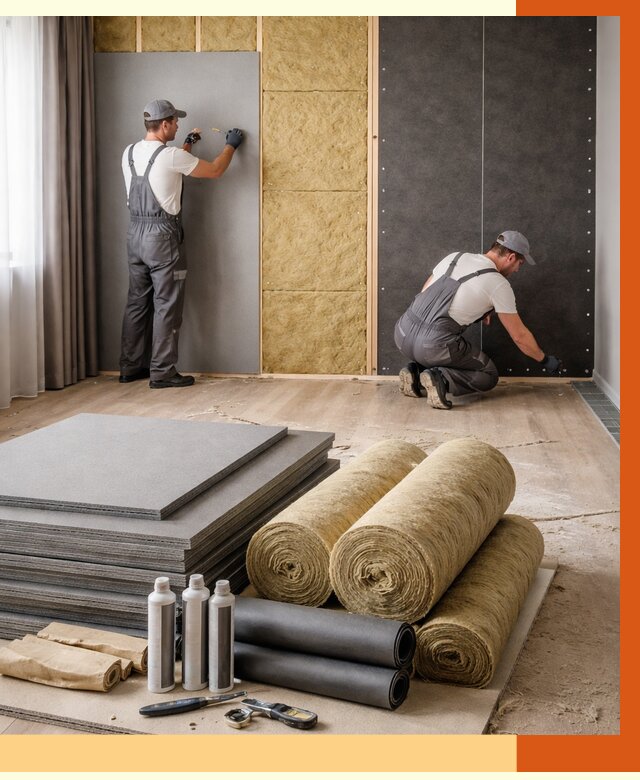 Шумоизоляция дома в Старой Руссе от 4586 руб/м2 — комплексная звукоизоляция под ключ | ТепломастерСрс