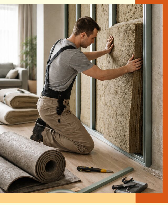 Шумоизоляция перегородок в Старой Руссе от 1681 руб. за м2 — ТепломастерСрс