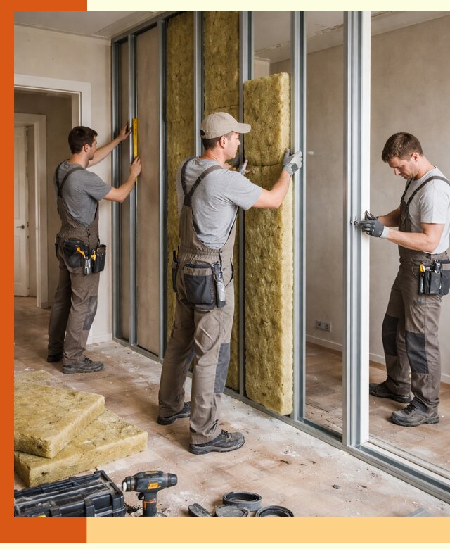 Шумоизоляция межкомнатных перегородок в Старой Руссе эффективно и надёжно