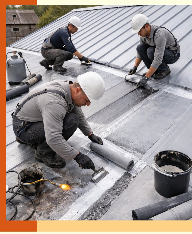 Гидроизоляция металлической кровли с гарантией в Старой Руссе