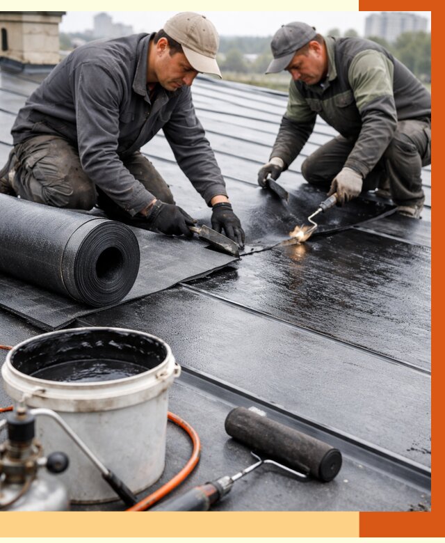Гидроизоляция фальцевой кровли в Старой Руссе от 7643 руб. под ключ | ТепломастерСрс
