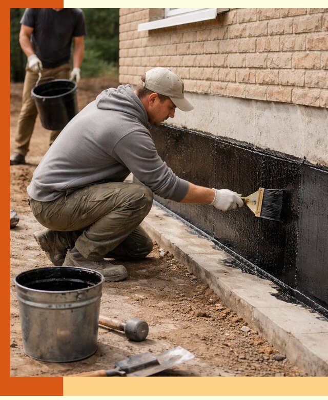 Гидроизоляция цоколя домов и зданий в Старой Руссе эффективными методами