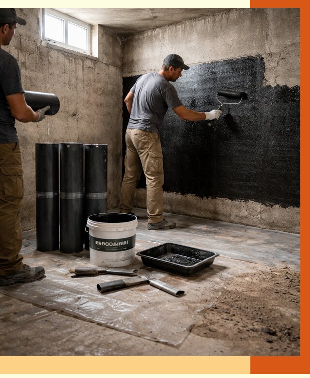 Гидроизоляция подвала в Старой Руссе от 3567 руб. под ключ | Профессионально — ТепломастерСрс