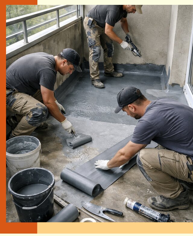 Гидроизоляция балкона в Старой Руссе: надежная защита от протечек