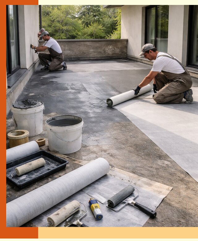 Гидроизоляция террасы в Старой Руссе — надежная защита от влаги и протечек