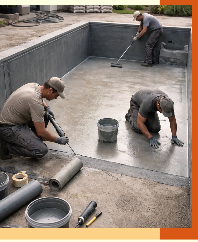 Профессиональная гидроизоляция бассейна в Старой Руссе от 6624 руб. за м2 | ТепломастерСрс