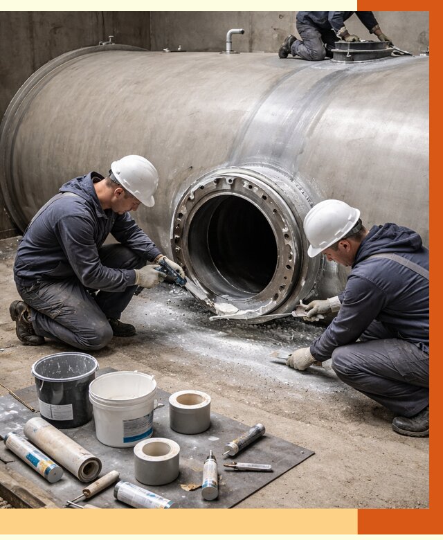 Гидроизоляция резервуара с топливом в Старой Руссе от 76425 руб. под ключ | ТепломастерСрс