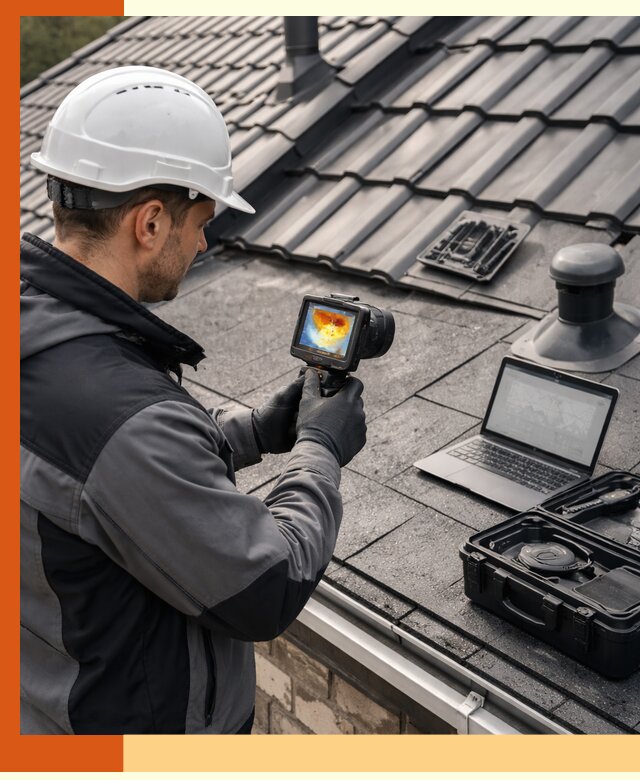 Тепловизионное обследование кровли в Старой Руссе для выявления дефектов