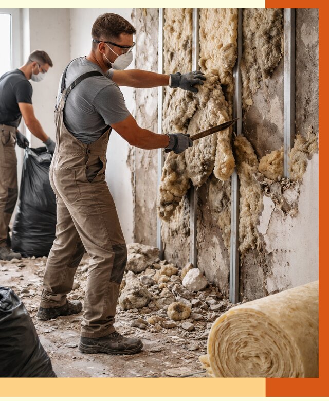 Демонтаж старого утеплителя в Старой Руссе от 3567 руб. — работы под ключ | ТепломастерСрс