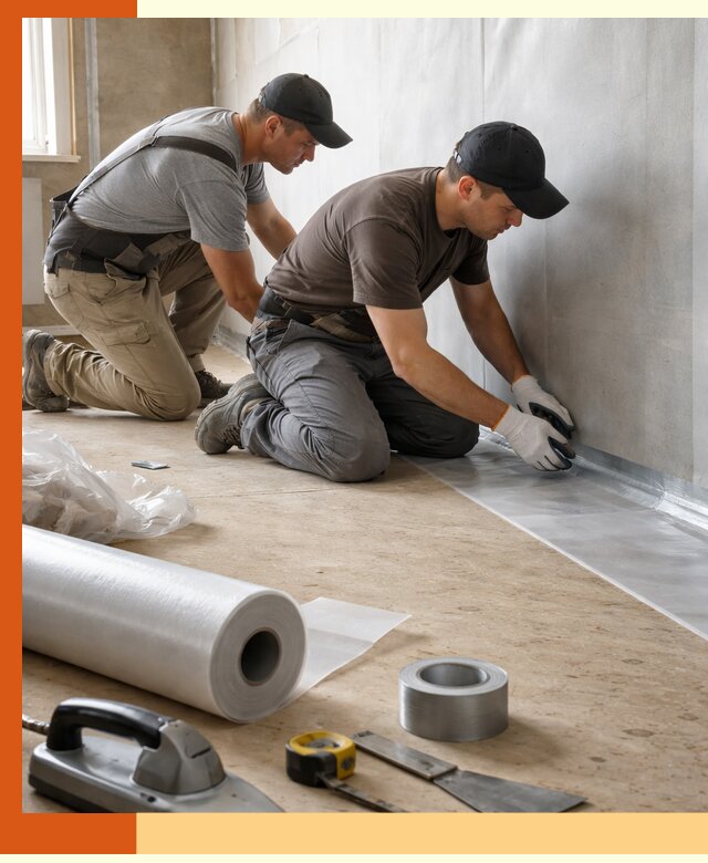 Монтаж пароизоляции для дома и помещений в Старой Руссе